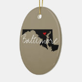 Maryland-Stadt Keramikornament (Links)