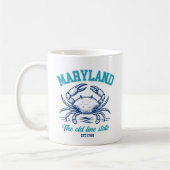 Maryland State Crab – The Old Line State Kaffeetasse (Links)