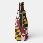 Maryland State Flag Cold Insulated Bottle Holder Flaschenkühler (Flasche Rückseite)