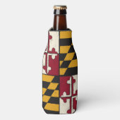 Maryland State Flag Cold Insulated Bottle Holder Flaschenkühler (Flaschenvorderseite)