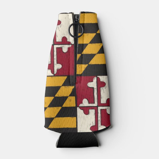 Maryland State Flag Cold Insulated Bottle Holder Flaschenkühler (Rückseite)