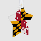 Maryland State Flag Colors Accent Ornament (Vorderseite)