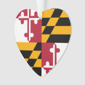Maryland State Flag Colors Accent Ornament (Vorderseite)