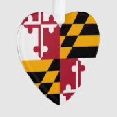 Maryland State Flag Colors Accent Ornament (Vorderseite)