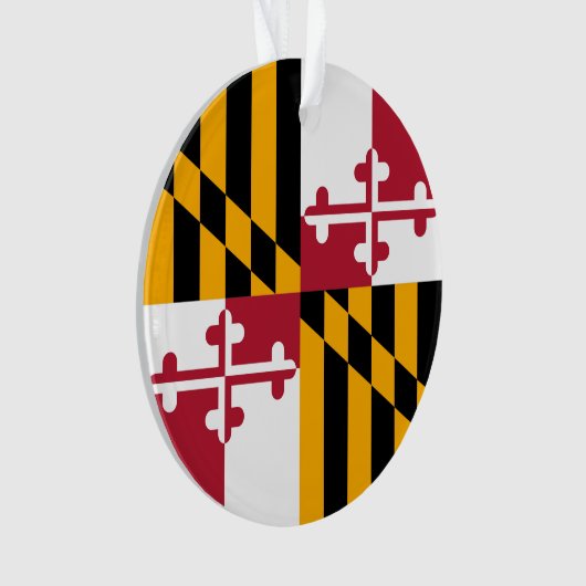 Maryland State Flag Colors Graphic Ornament (Vorderseite)