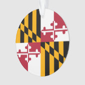 Maryland State Flag Colors Graphic Ornament (Vorderseite)