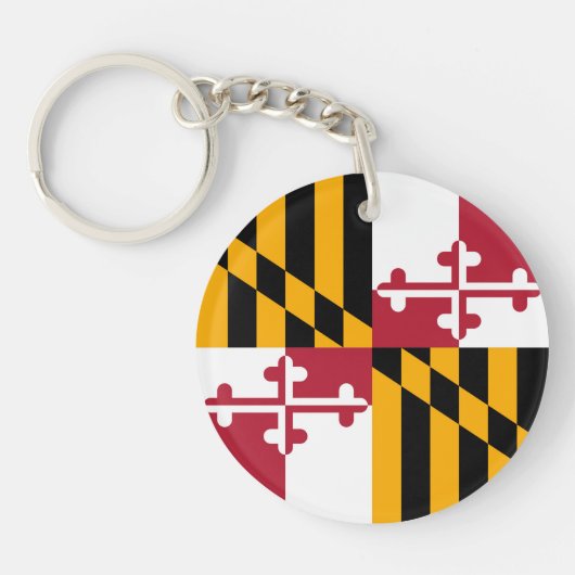 Maryland State Flag Colors Graphic Schlüsselanhänger (Vorderseite)