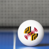 Maryland State Flag Colors Graphic Tischtennisball (Netto)
