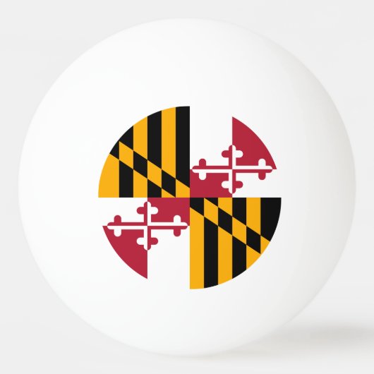 Maryland State Flag Colors Graphic Tischtennisball (Vorderseite)