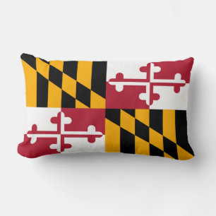 Maryland State Flag Colors Style Lendenkissen