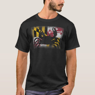 Maryland State Flag Crab Niedlich Souvenir T-Shirt