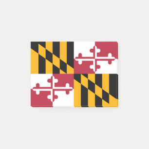 Maryland State Flag Design Accent Post-it Klebezettel