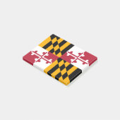 Maryland State Flag Design Accent Post-it Klebezettel (angewinkelt)