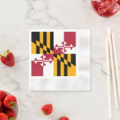 Maryland State Flag Design Accent Serviette (Beispiel)