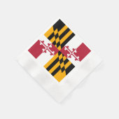 Maryland State Flag Design Accent Serviette (Ecke)