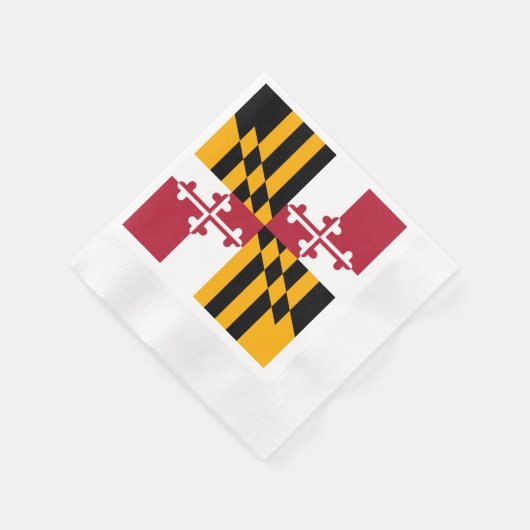 Maryland State Flag Design Accent Serviette (Ecke)