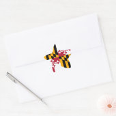 Maryland State Flag Design Accent Stern-Aufkleber (Umschlag)