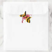 Maryland State Flag Design Accent Stern-Aufkleber (Tasche)