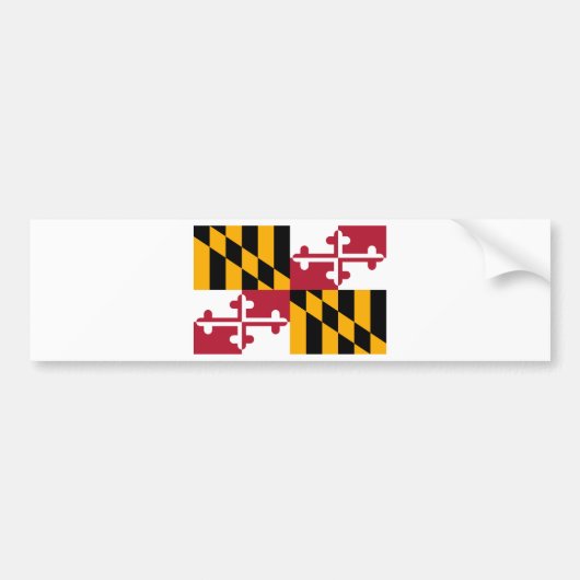 Maryland State Flag Design Autoaufkleber (Vorne)