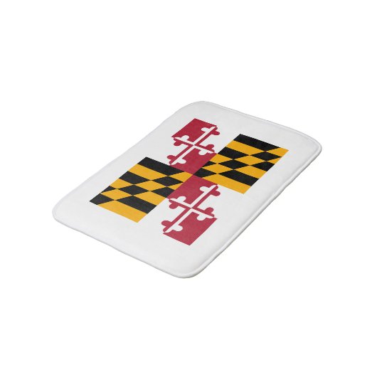 Maryland State Flag Design Badematte (Schrägansicht)
