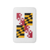 Maryland State Flag Design Badematte (Vorderseite Vertikal)