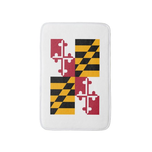 Maryland State Flag Design Badematte (Vorderseite Vertikal)