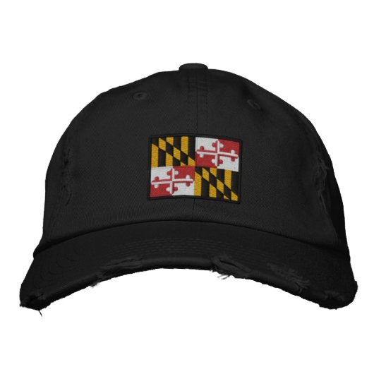 Maryland State Flag Design Bestickte Kappe (Vorderseite)