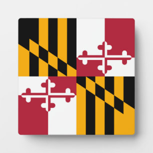 Maryland State Flag Design Decoration Fotoplatte