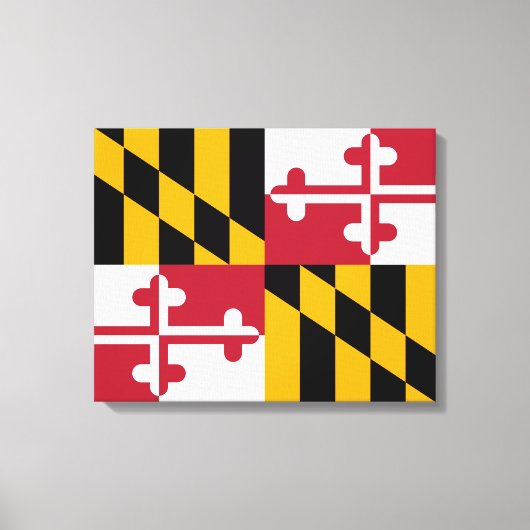 Maryland State Flag Design Decoration Leinwanddruck (Vorderseite)