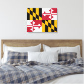 Maryland State Flag Design Decoration Leinwanddruck (Insitu (Schlafzimmer))
