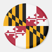 Maryland State Flag Design Decoration Magnet (Vorne)