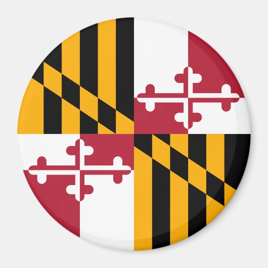 Maryland State Flag Design Decoration Magnet (Vorne)