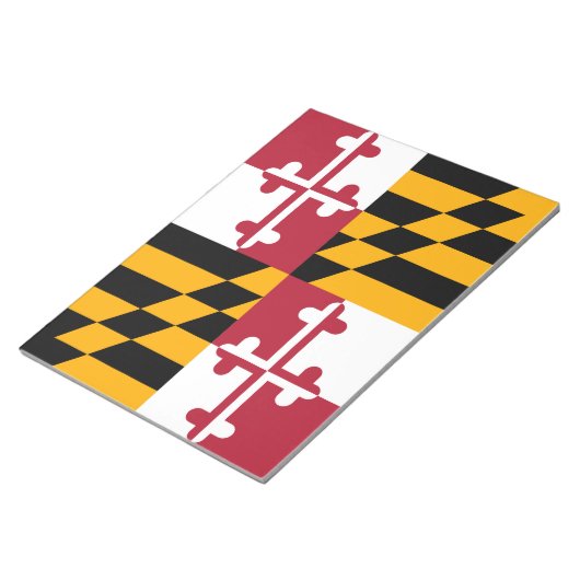 Maryland State Flag Design Decoration Notizblock (angewinkelt)