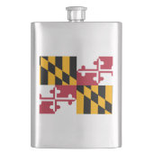 Maryland State Flag Design Flachmann (Vorderseite)