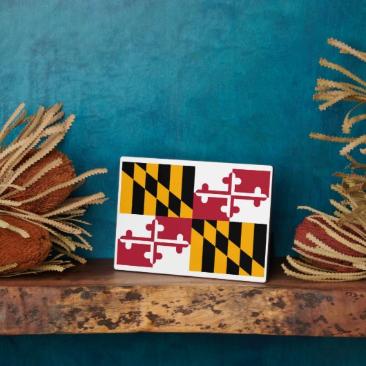 Maryland State Flag Design Fotoplatte (Seite)