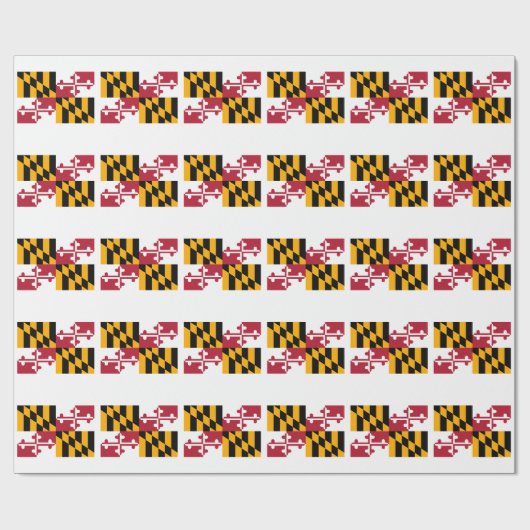 Maryland State Flag Design Geschenkpapier (Flach)