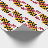 Maryland State Flag Design Geschenkpapier (Ecke)