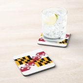 Maryland State Flag Design Getränkeuntersetzer (Rechte Seite)