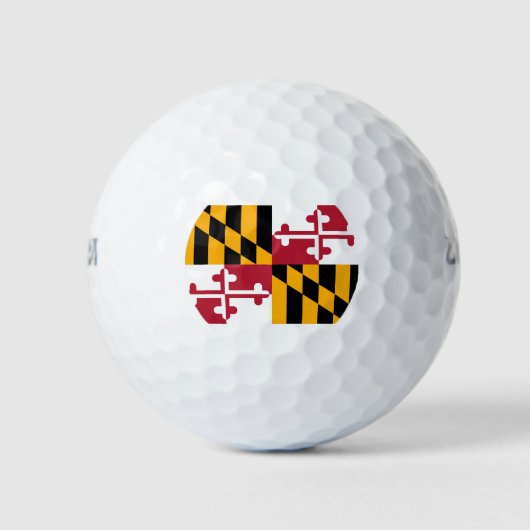 Maryland State Flag Design Golfball (Vorderseite)
