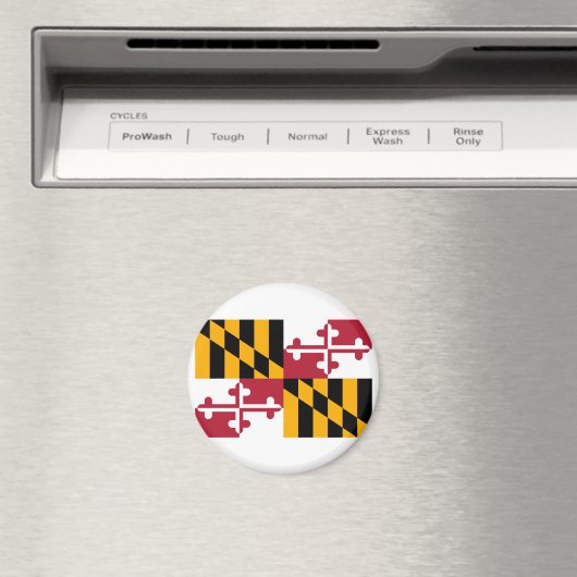 Maryland State Flag Design Magnet (In Situ (Geschirrspüler))