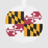Maryland State Flag Design Ornament (Rückseite)