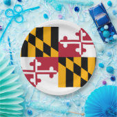 Maryland State Flag Design Pappteller (Party)