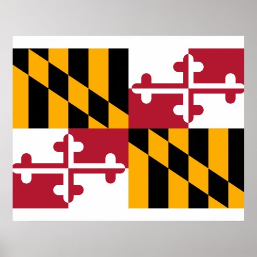 Maryland State Flag Design Poster (Vorne)