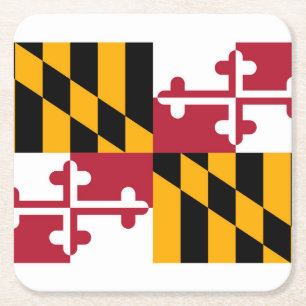 Maryland State Flag Design Rechteckiger Pappuntersetzer