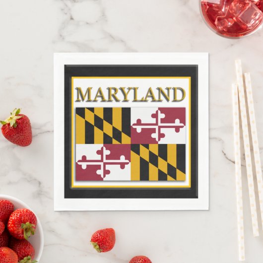 Maryland State Flag Design Serviette (Beispiel)