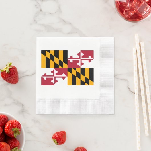 Maryland State Flag Design Serviette (Beispiel)