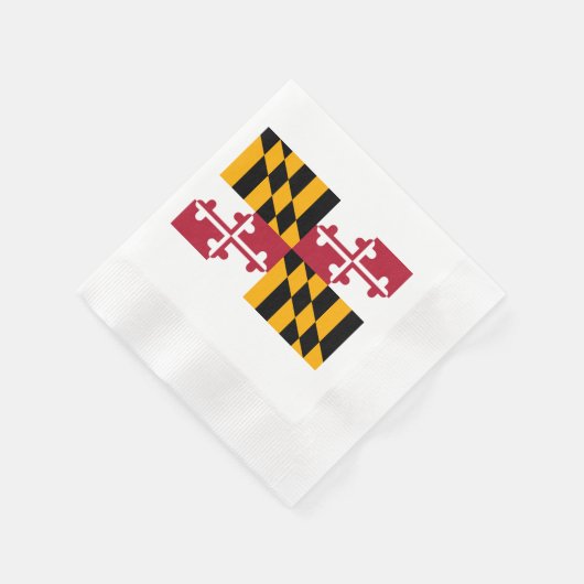 Maryland State Flag Design Serviette (Ecke)