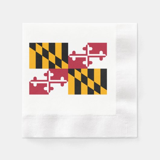 Maryland State Flag Design Serviette (Vorderseite)