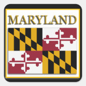 Maryland State Flag Design Sticker (Vorderseite)