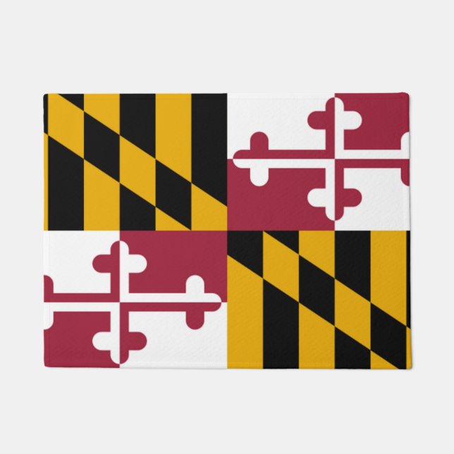 Maryland State Flag Door Matt Fußmatte (Vorderseite)